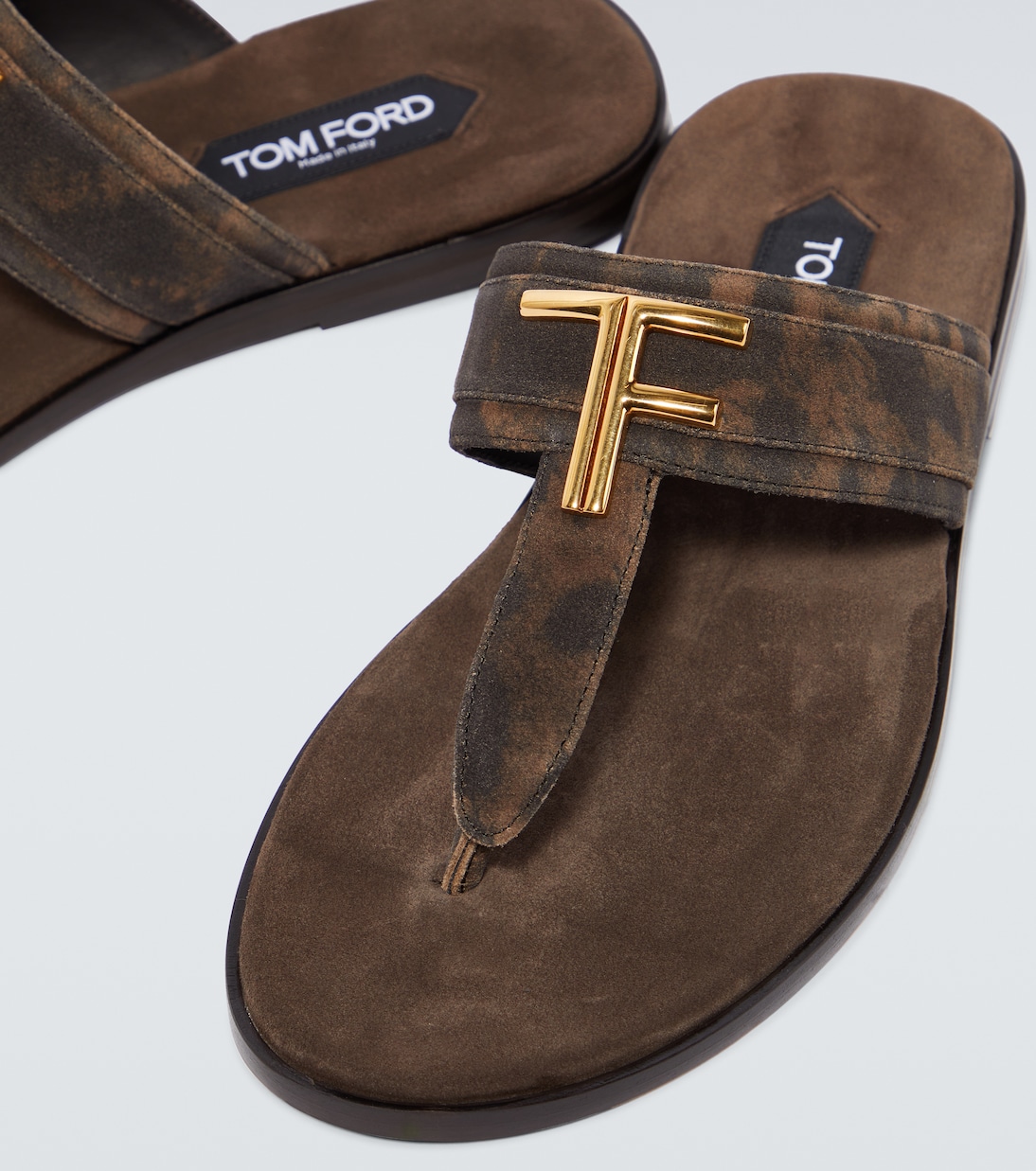 Brighton cheetah-print suede sandals | Tom Ford