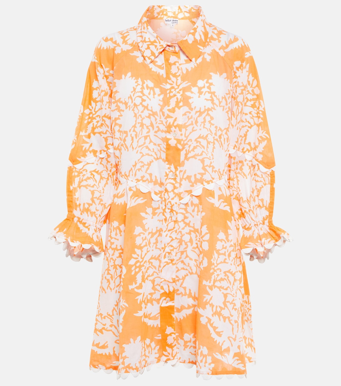 Vestido corto de algodón floral | Juliet Dunn