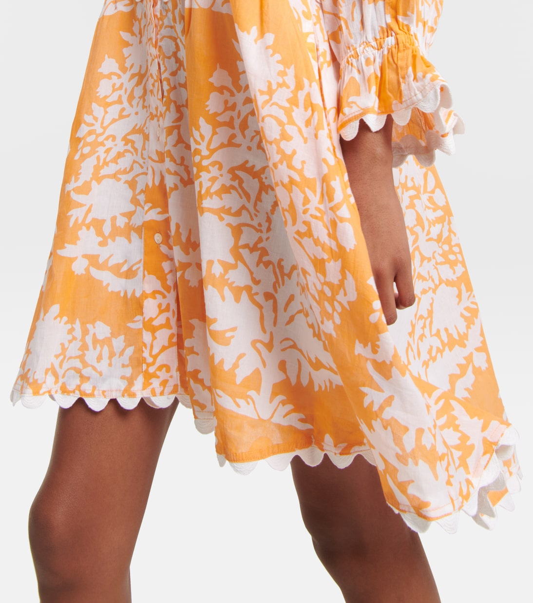 Vestido corto de algodón floral | Juliet Dunn