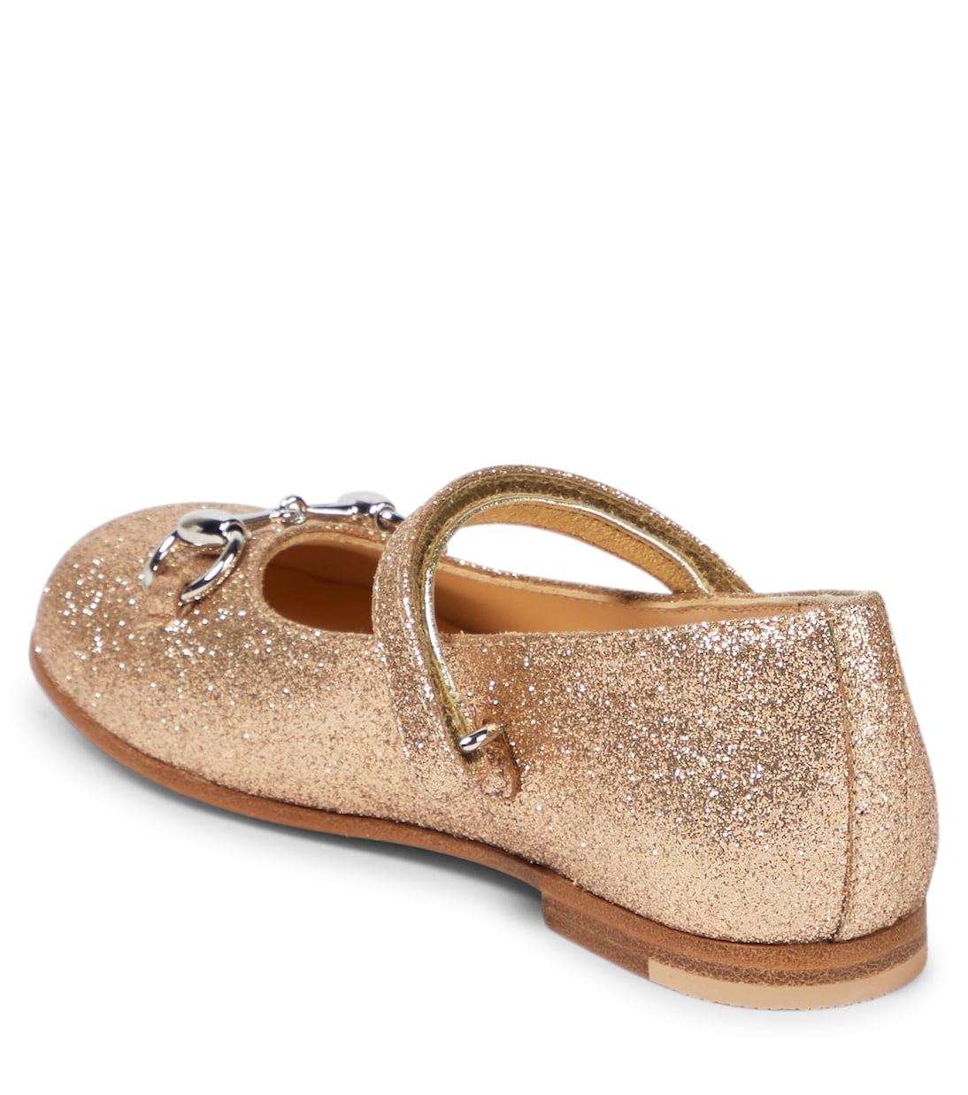 Horsebit glitter ballet flats | Gucci Kids
