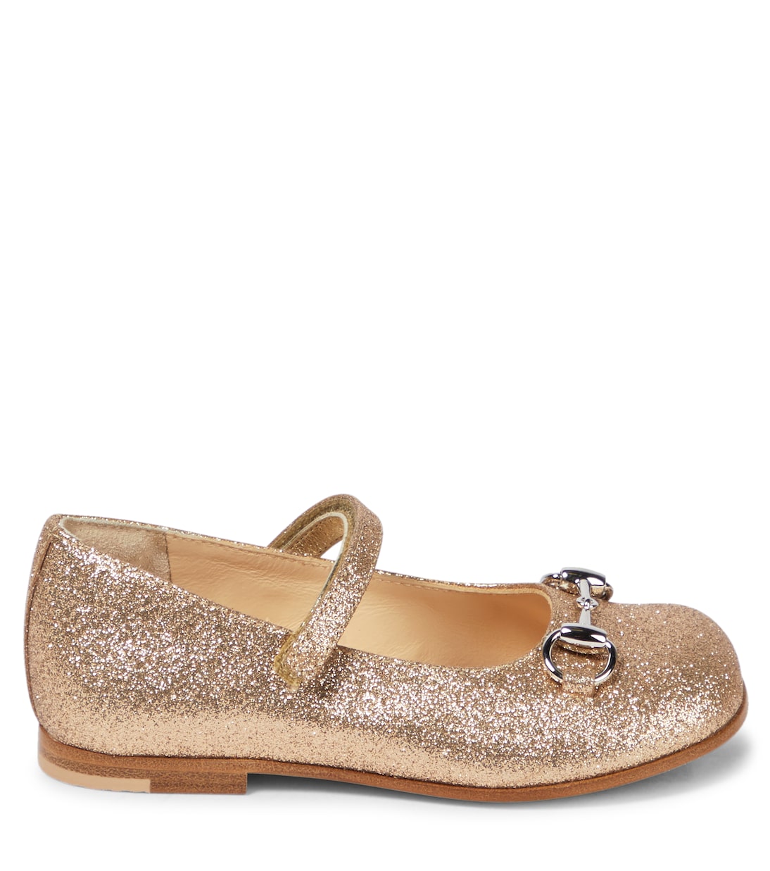 Horsebit glitter ballet flats | Gucci Kids