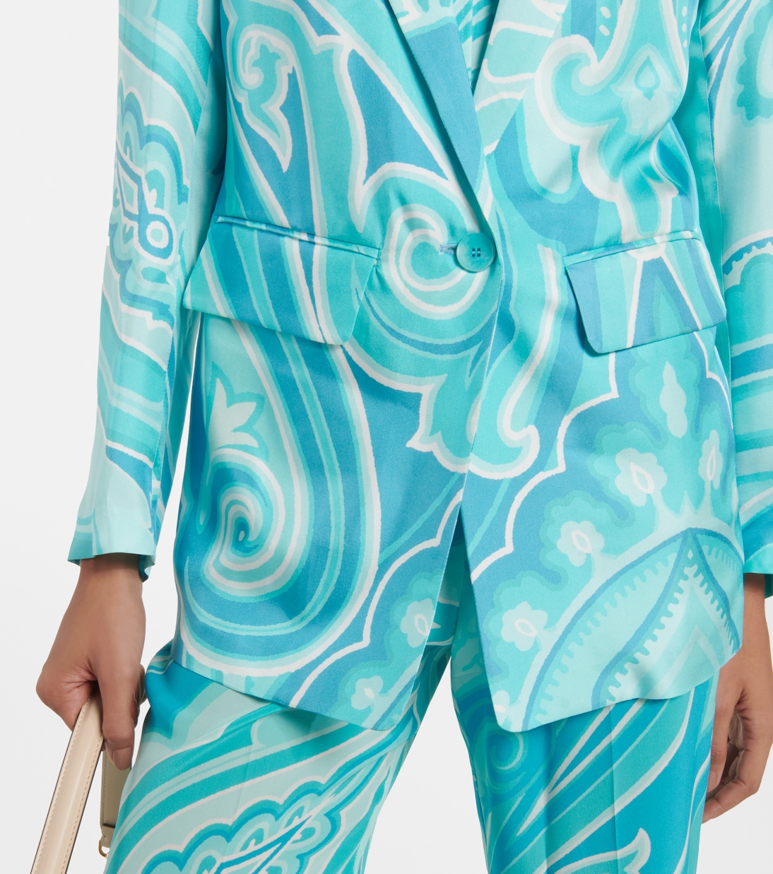 Bedruckter Blazer aus Seiden-Twill | Etro