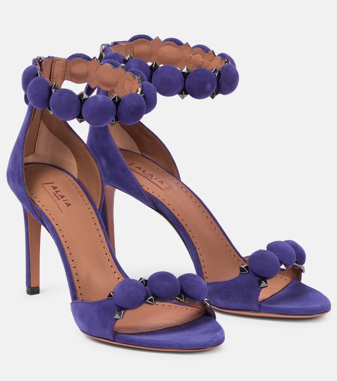 La Bombe 90 suede sandals | Alaïa