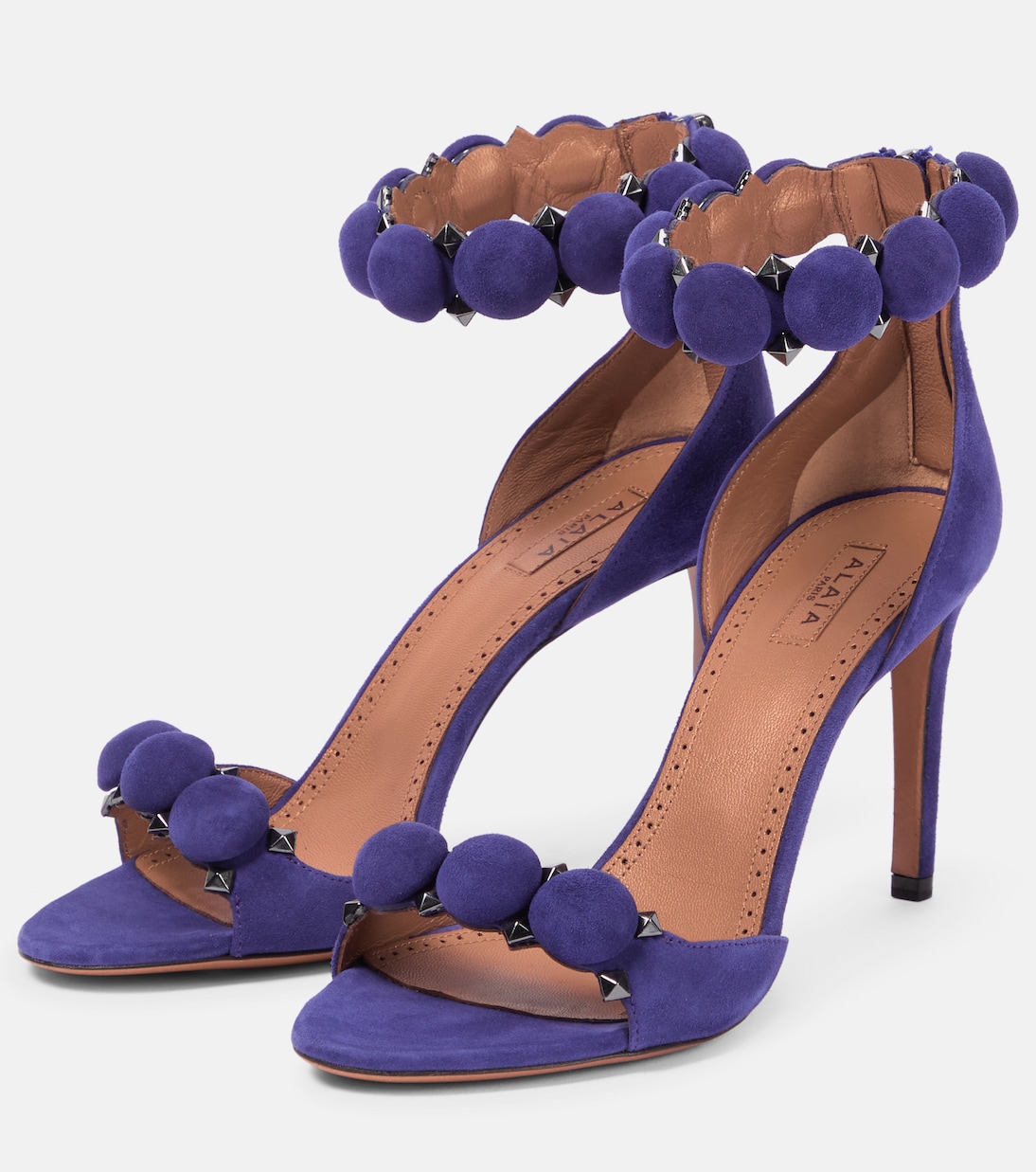 La Bombe 90 suede sandals | Alaïa