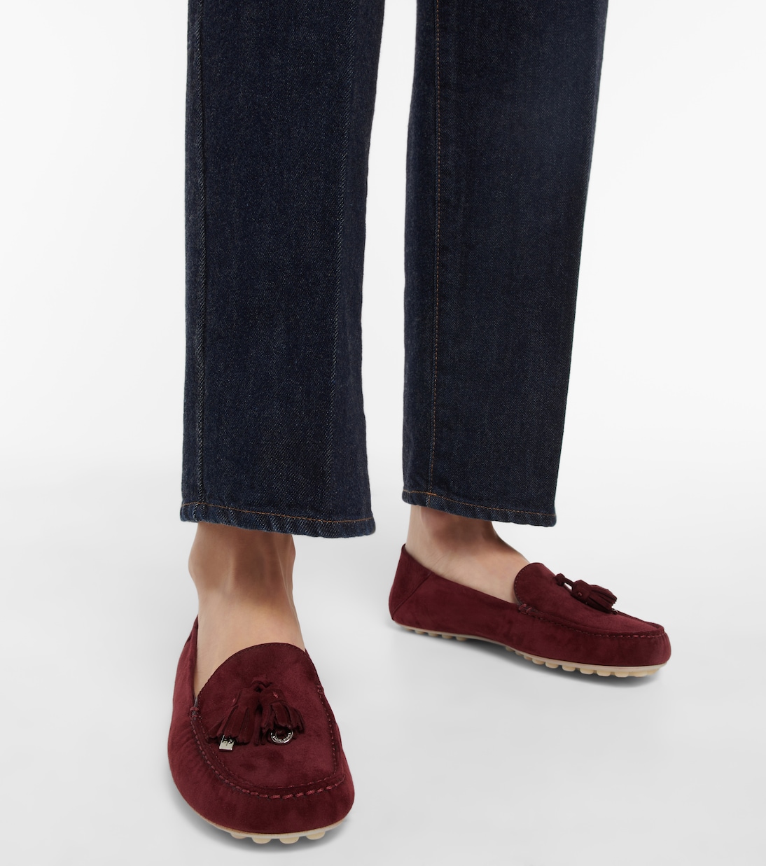 Mokassins Dot Sole aus Veloursleder | Loro Piana