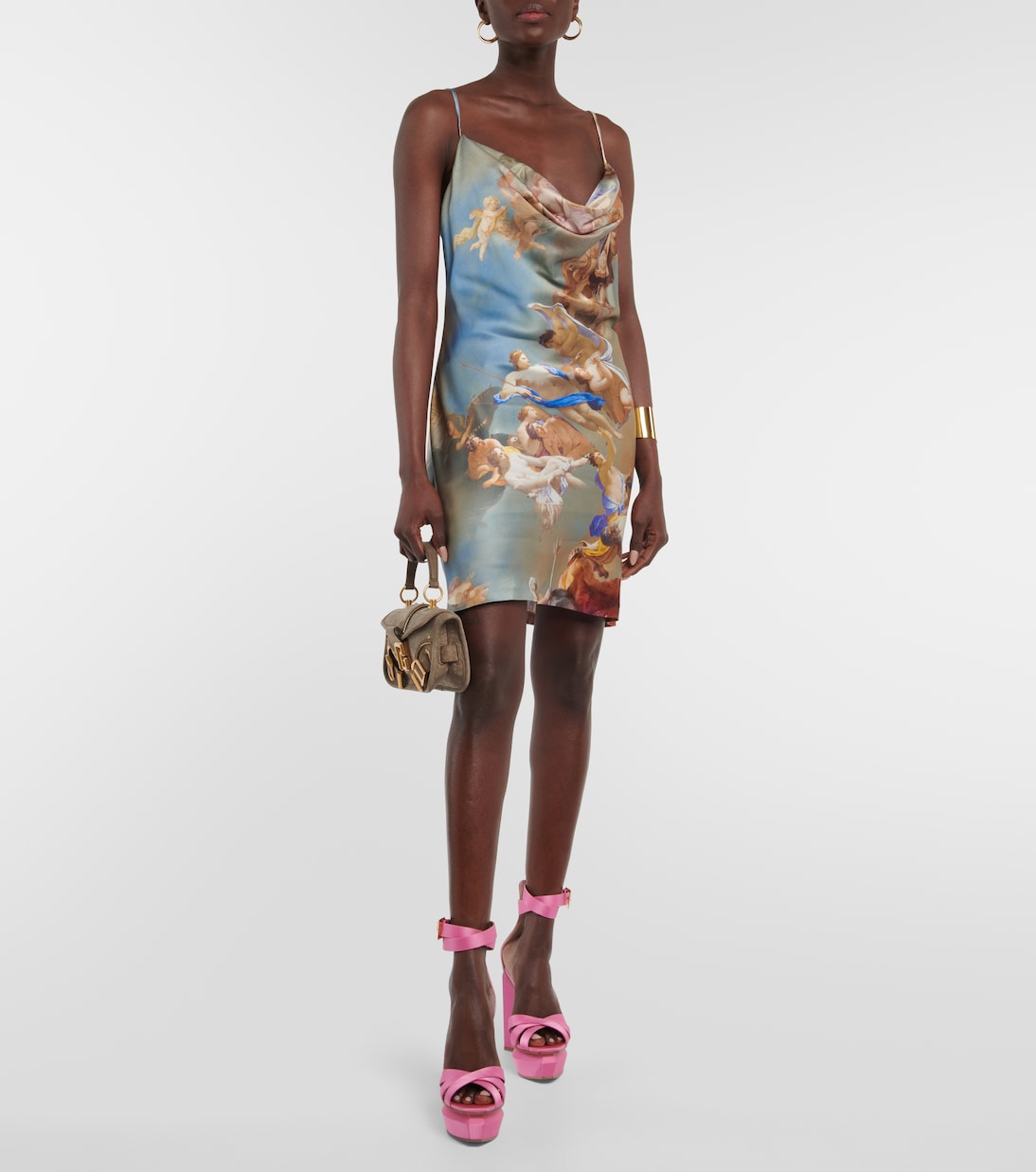 Ava satin platform sandals | Balmain
