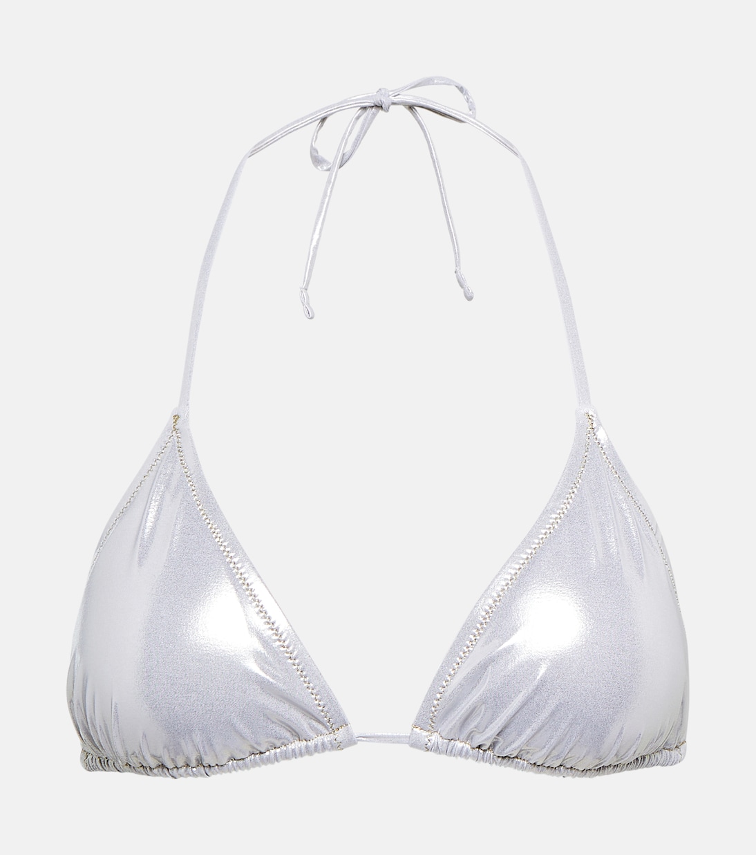 Top bikini Love Triangle in lamé | Reina Olga
