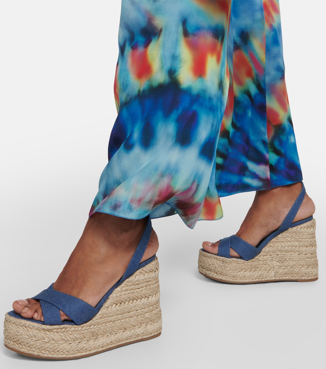 Sandalias Mariza Zeppa de lona de algodón | Christian Louboutin