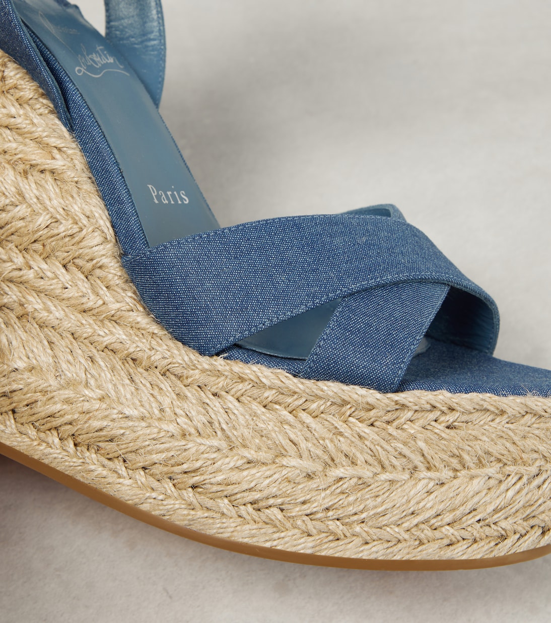Sandalias Mariza Zeppa de lona de algodón | Christian Louboutin