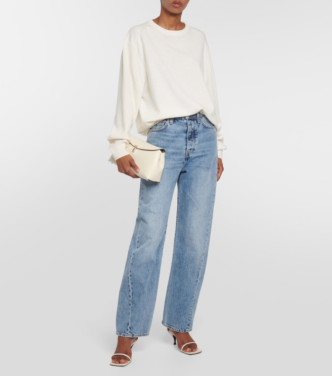 Clutch T-Lock in pelle | Toteme