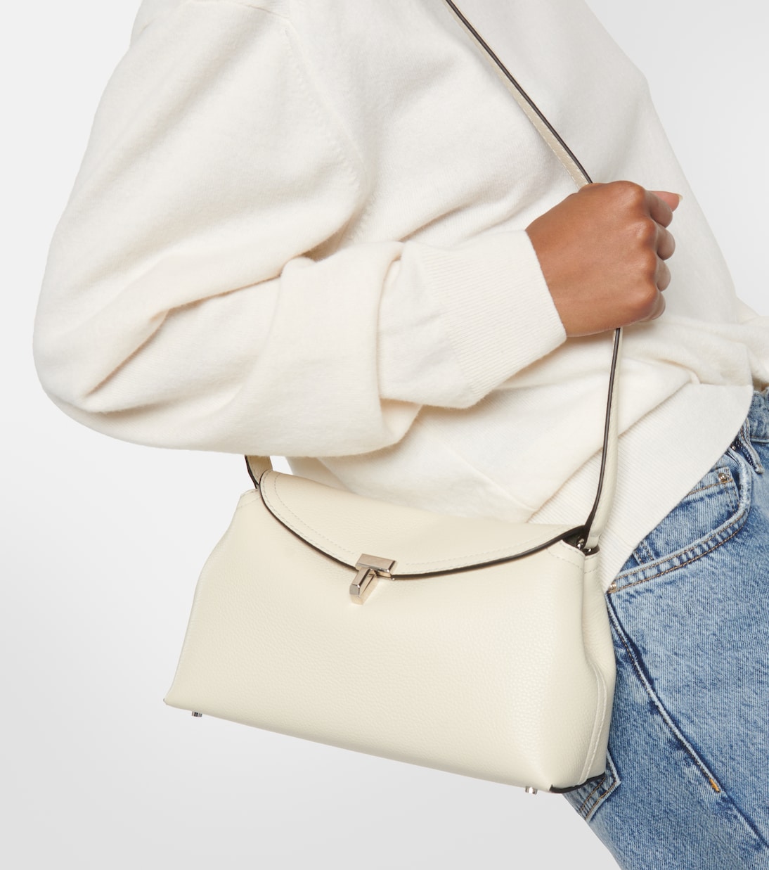Clutch T-Lock in pelle | Toteme