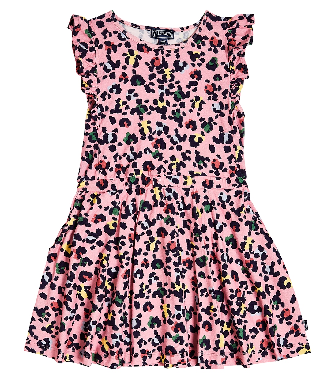 Abito in cotone con stampa leopardata | Vilebrequin Kids