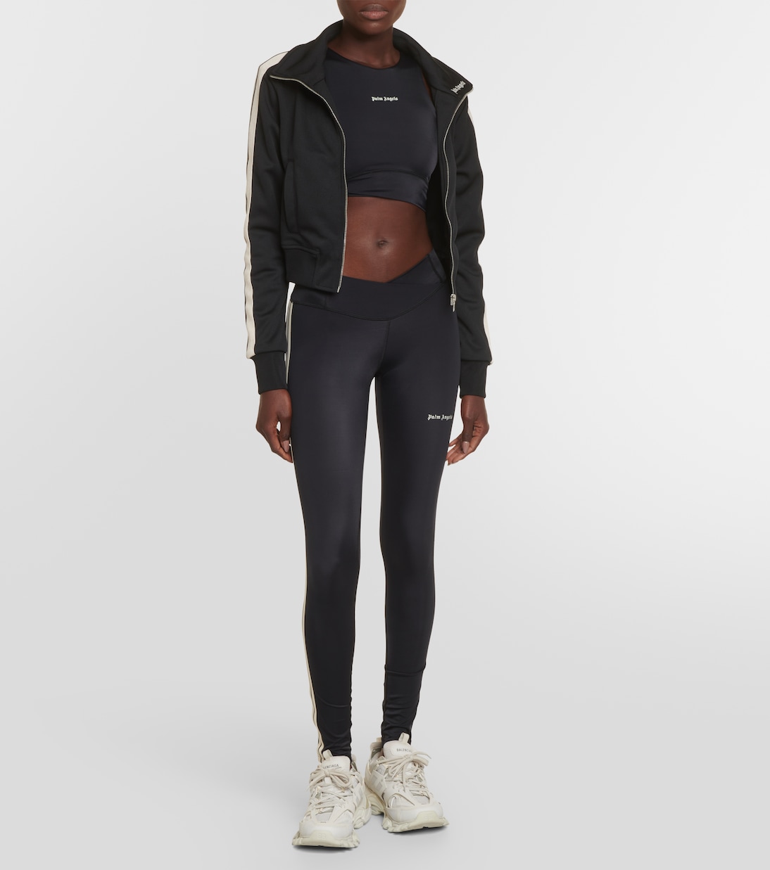 Logo jersey sports bra | Palm Angels