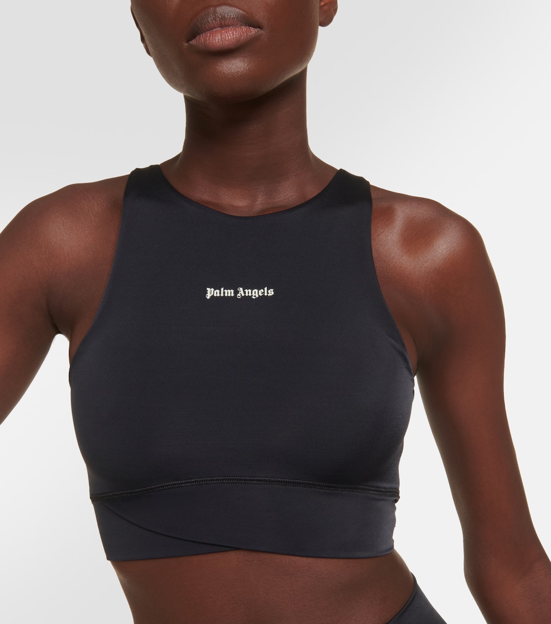 Logo jersey sports bra | Palm Angels