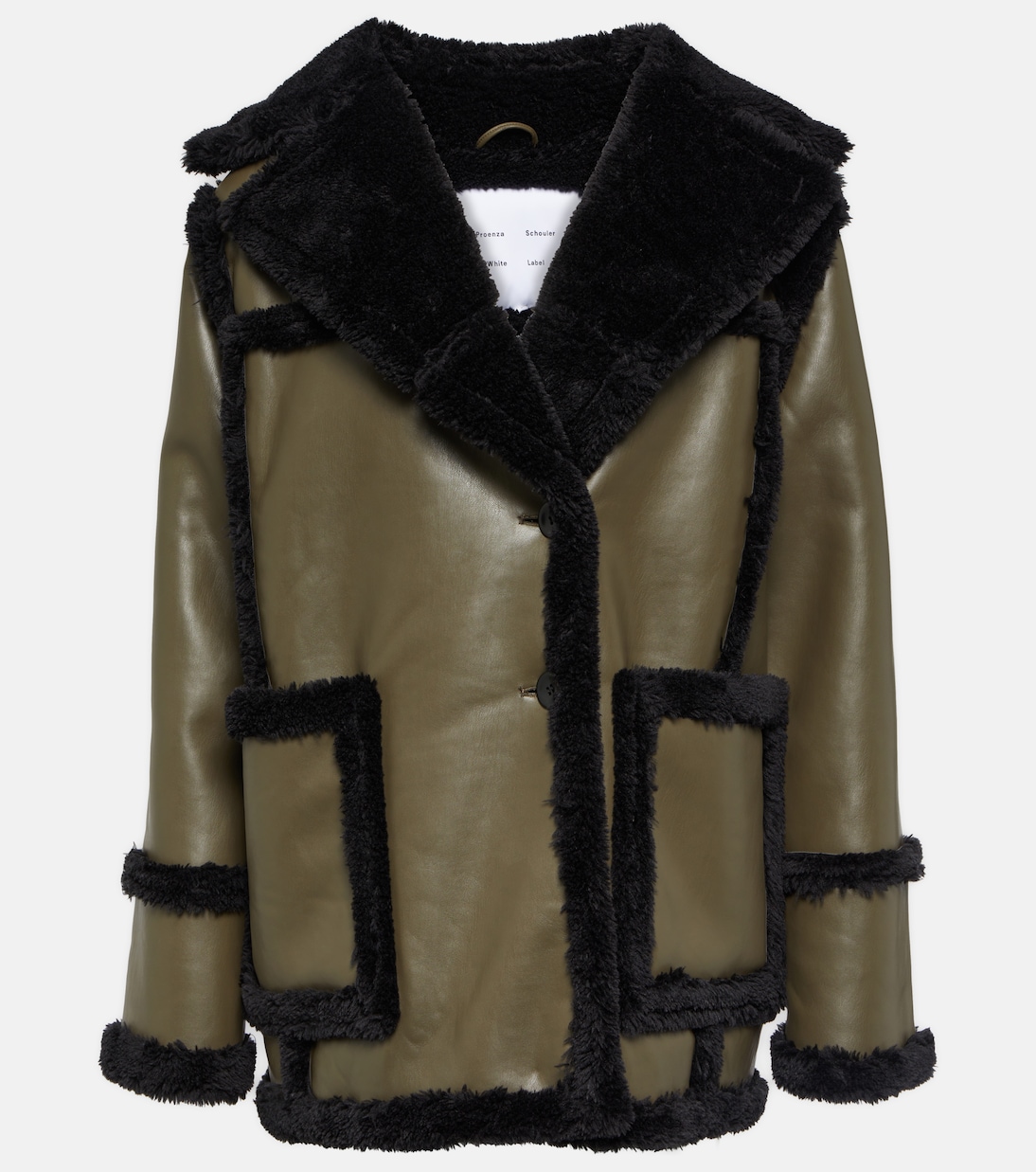 Chaqueta White Label con forro de borrego sintético | Proenza Schouler