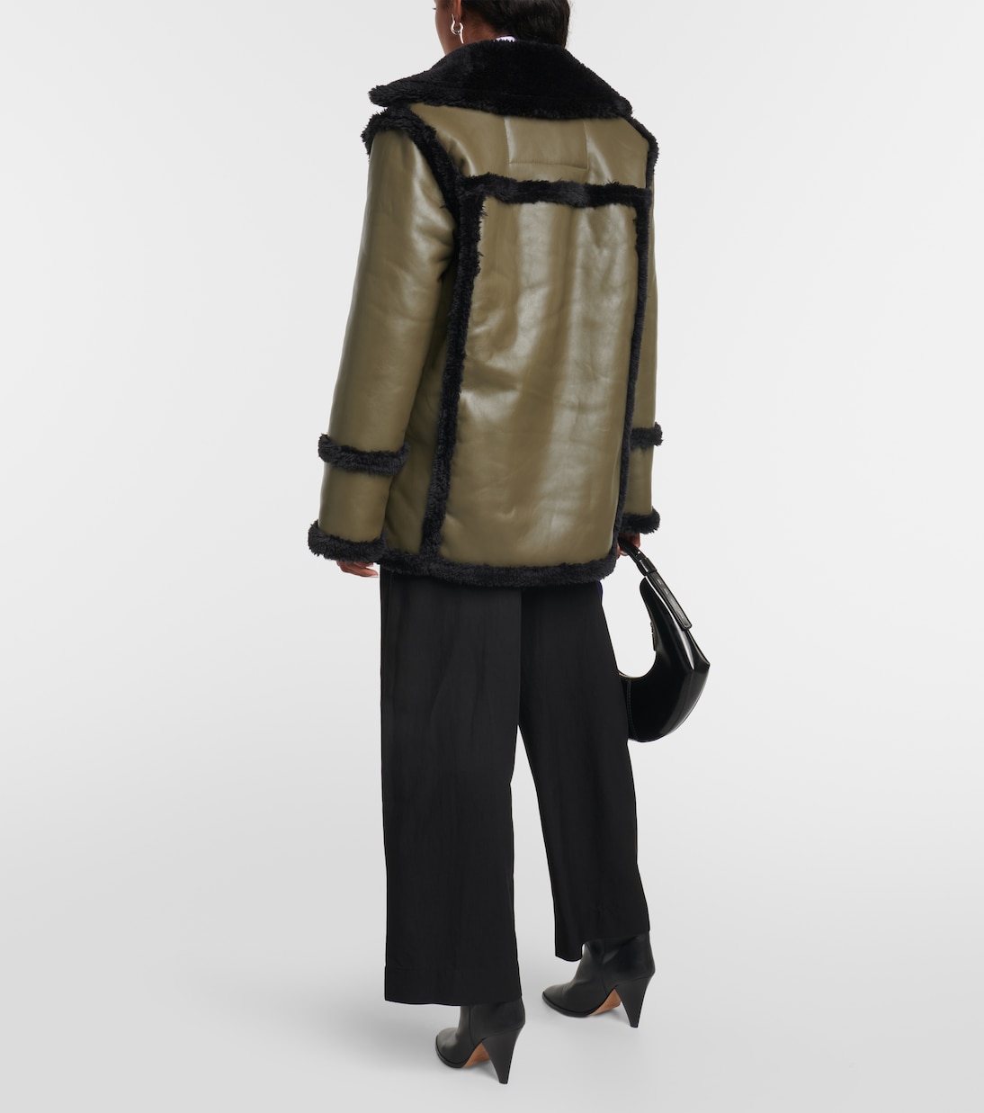Chaqueta White Label con forro de borrego sintético | Proenza Schouler
