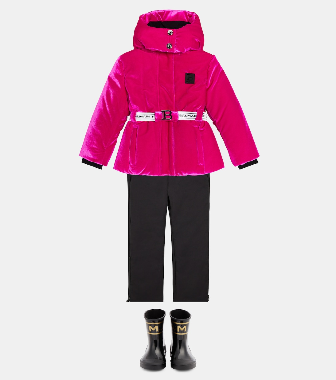 Chaqueta de esquí de terciopelo | Balmain Kids