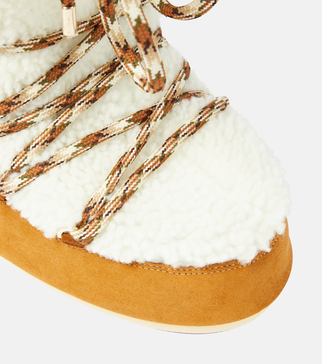 Icon shearling and suede snow boots  | Moon Boot