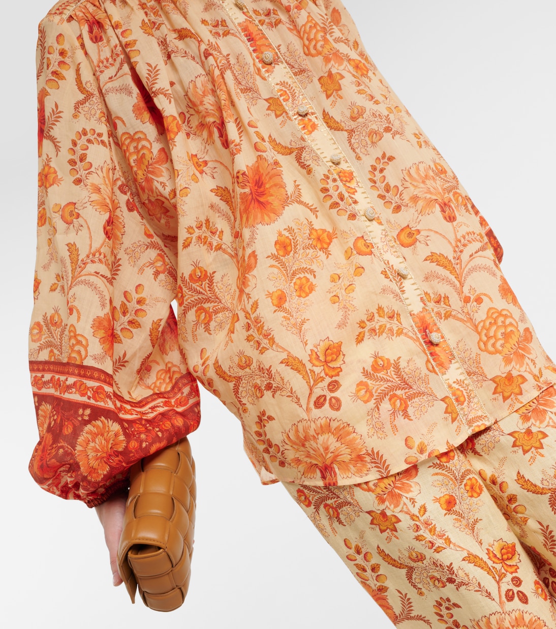Blusa Junie in ramia con stampa | Zimmermann