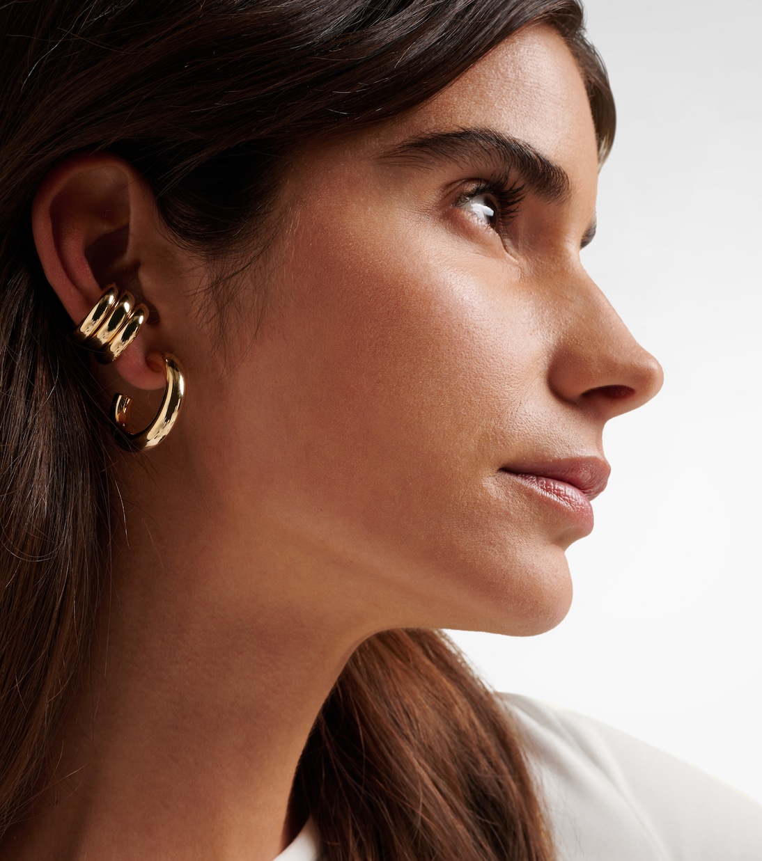 Set di 3 Cerchietti Orecchio in Oro 10kt Placcato per Giovani Stilisti