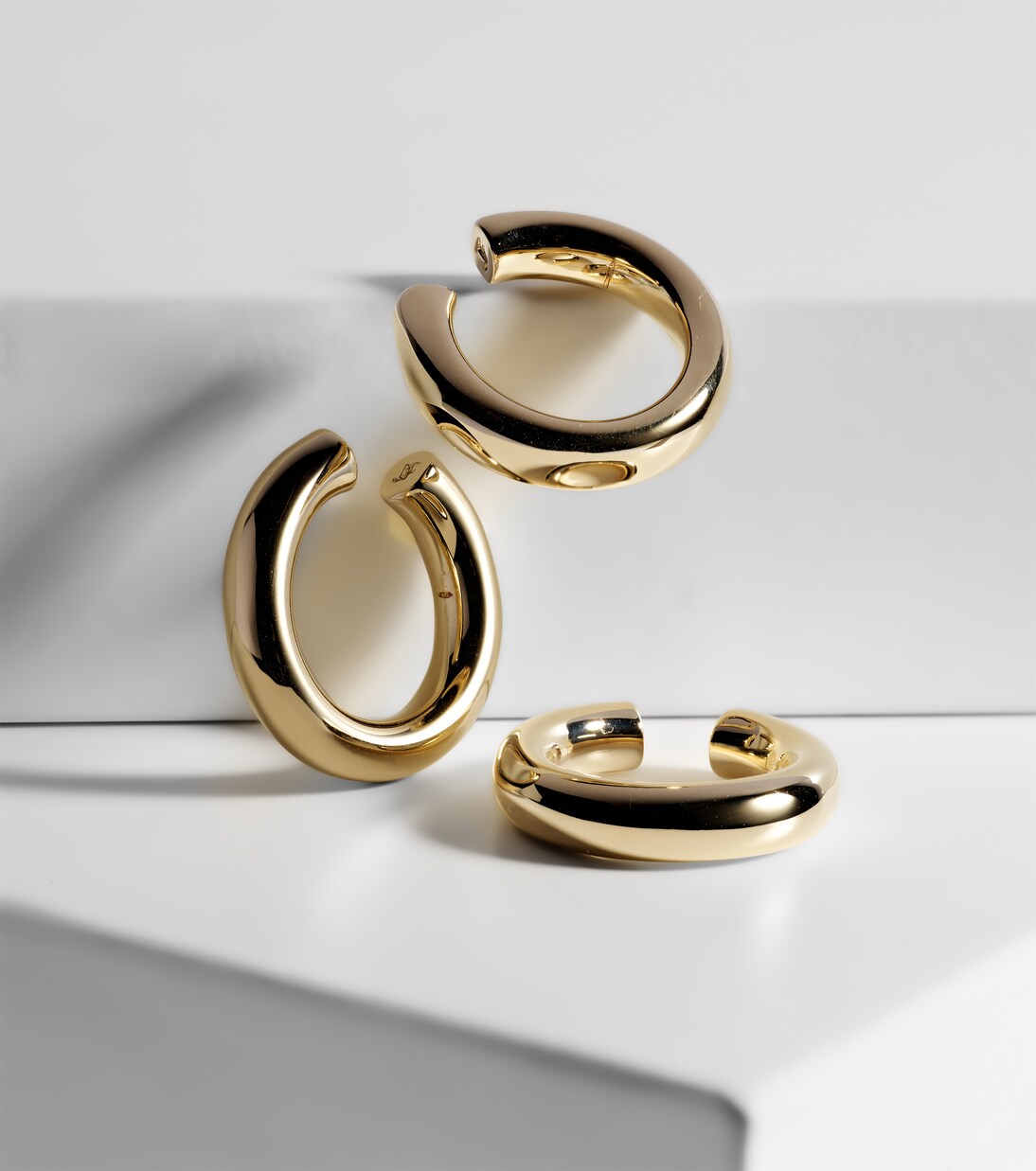 Set di 3 Cerchietti Orecchio in Oro 10kt Placcato per Giovani Stilisti
