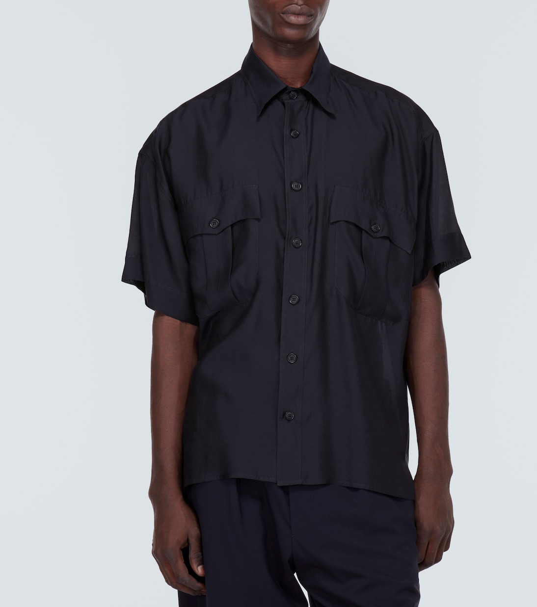 Camicia bowling in jersey | Giorgio Armani