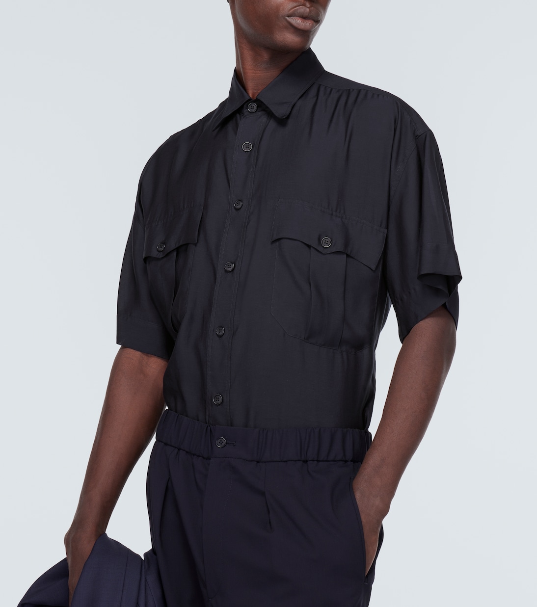 Camicia bowling in jersey | Giorgio Armani