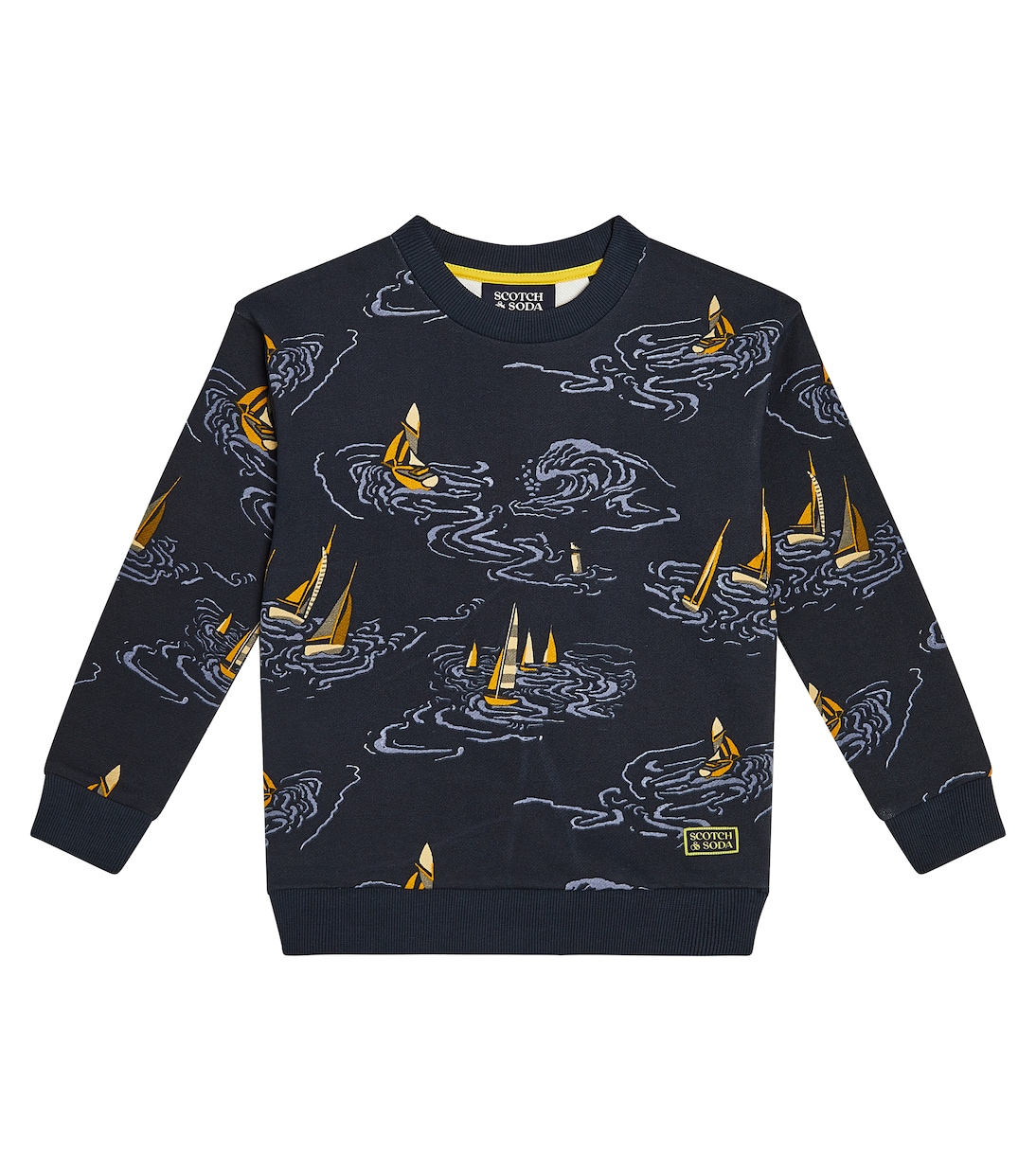 Printed cotton sweatshirt | Scotch & Soda Kids