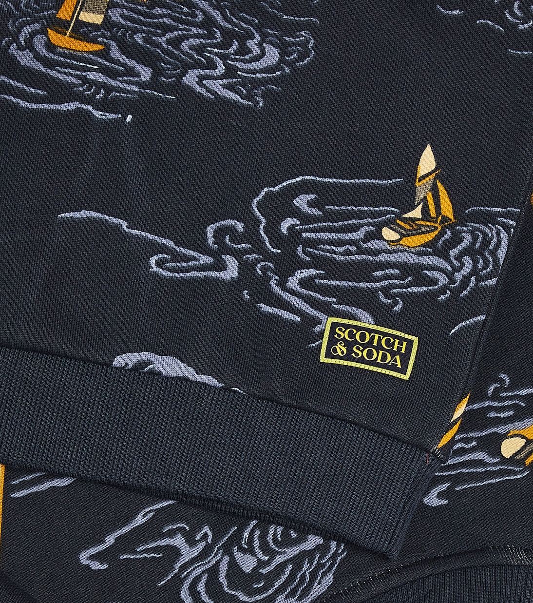 Printed cotton sweatshirt | Scotch & Soda Kids