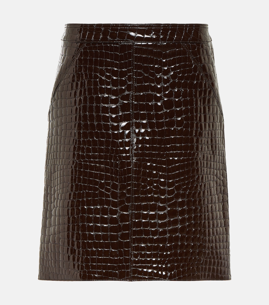 Croc-effect leather miniskirt | Tom Ford