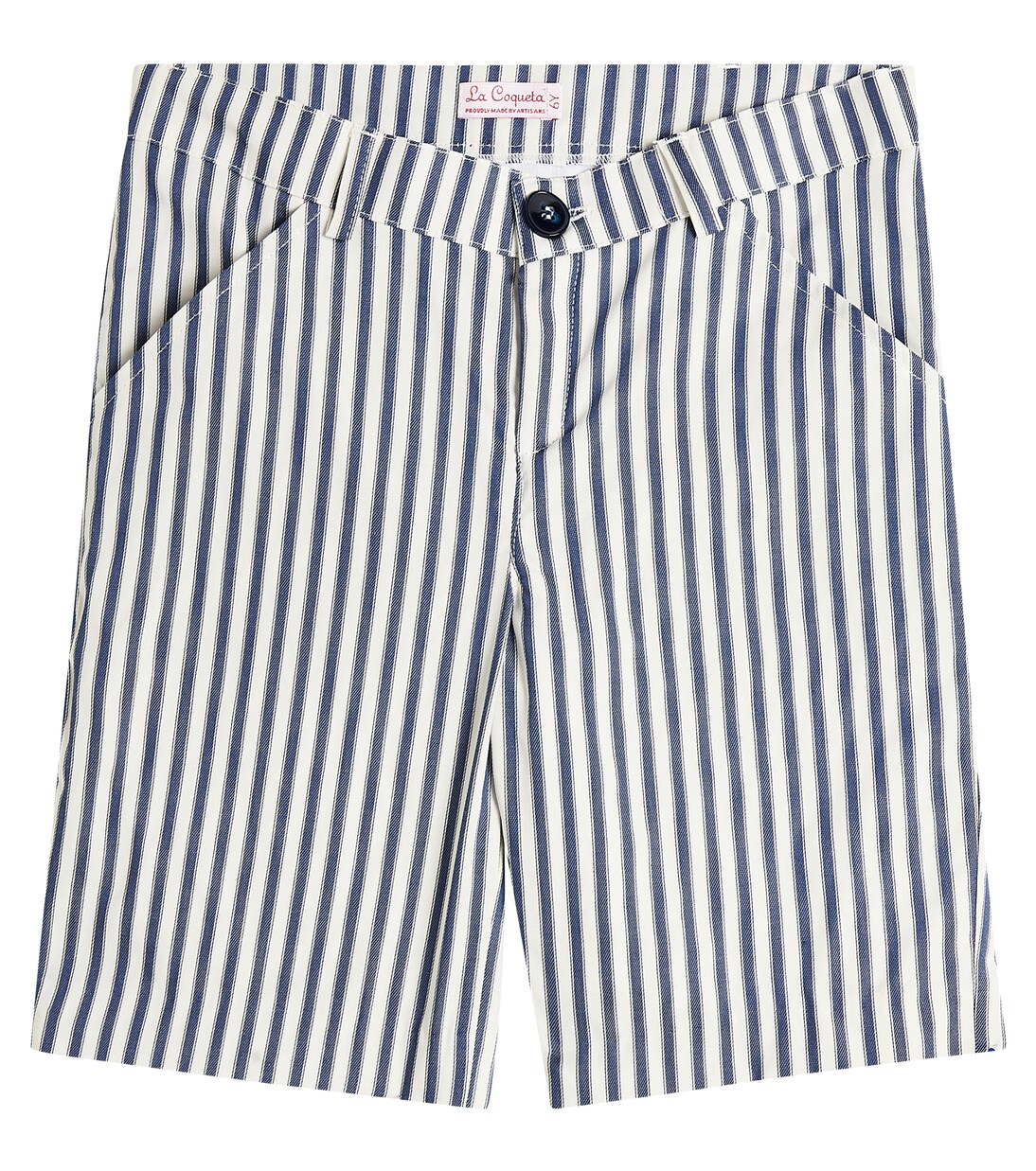 Short Romo en coton rayé | La Coqueta