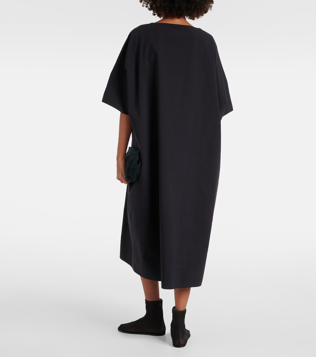 Vestido midi Isora de popelín de algodón | The Row