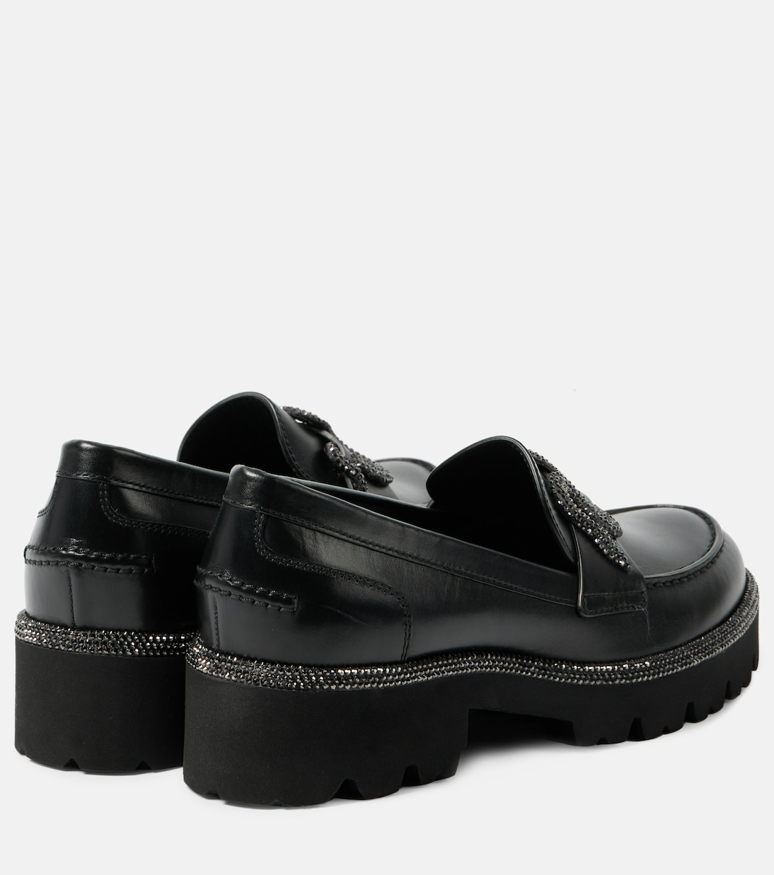Morgana embellished leather loafers | Rene Caovilla