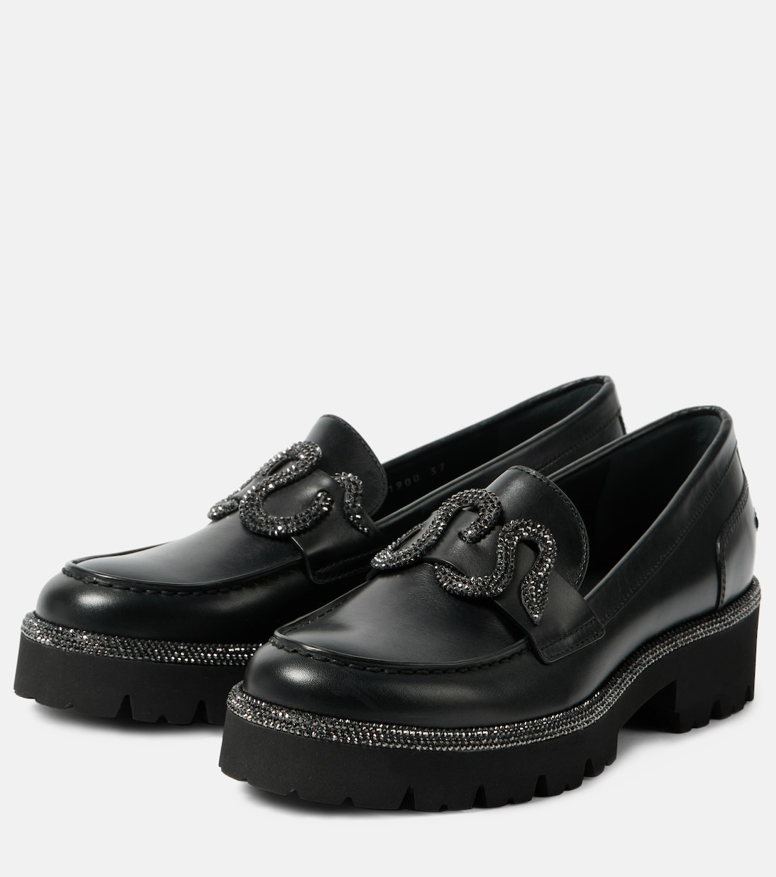 Morgana embellished leather loafers | Rene Caovilla