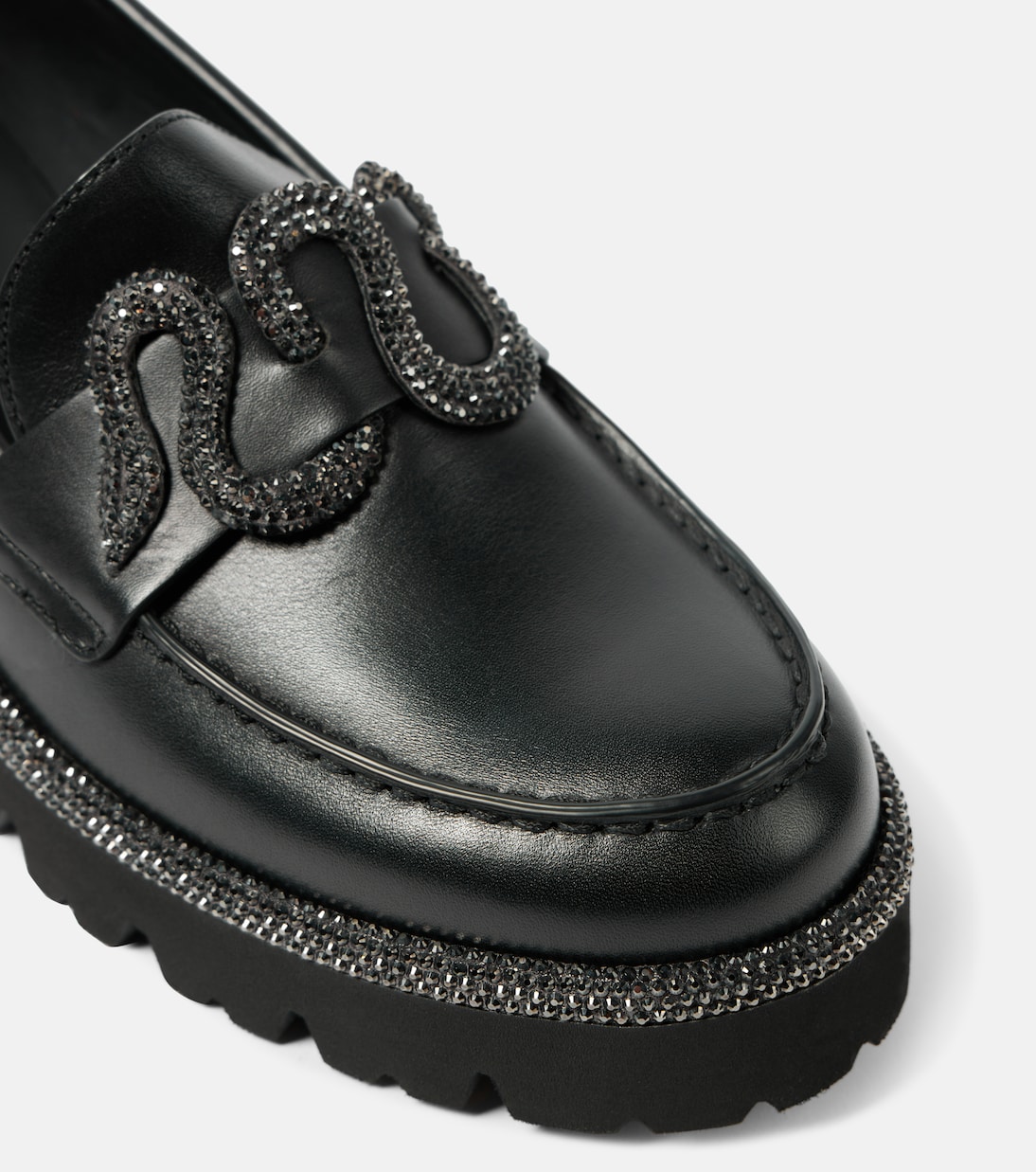 Morgana embellished leather loafers | Rene Caovilla