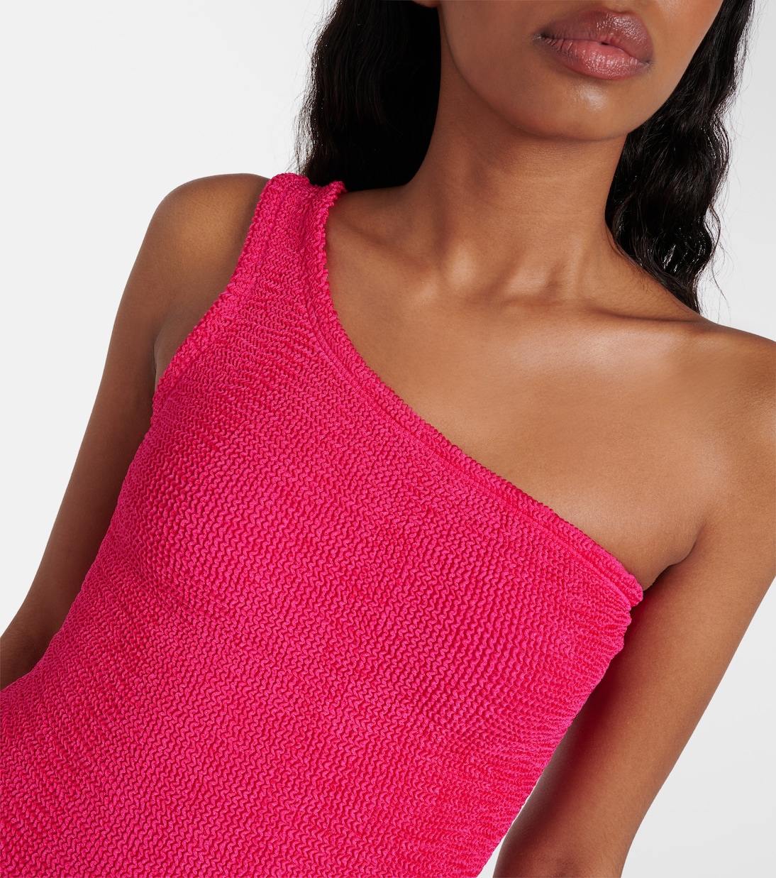 Nancy one-shoulder swimsuit | Hunza G