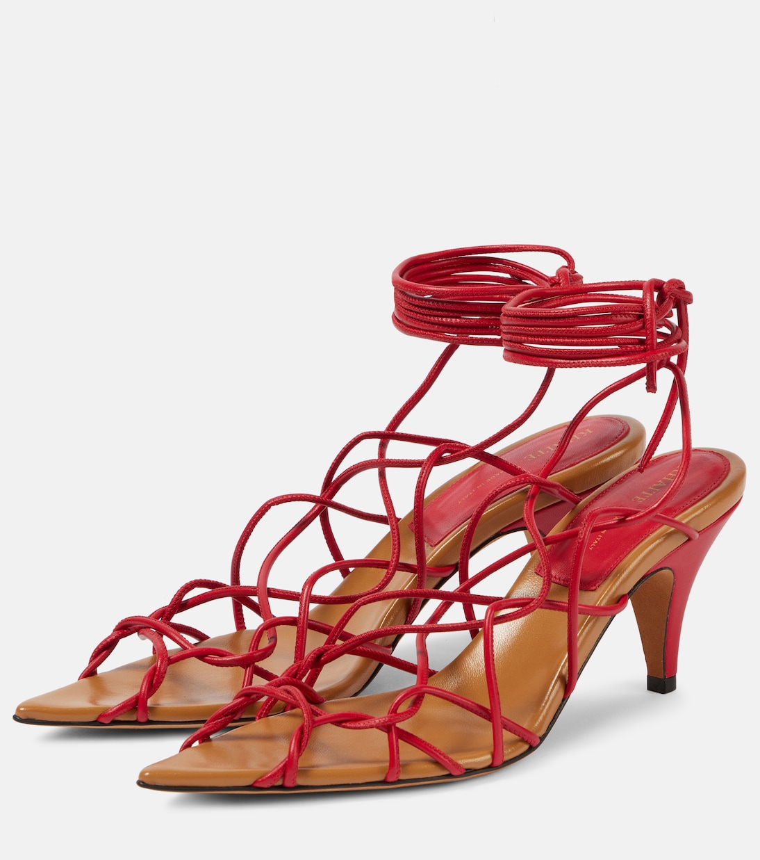 Arden 75 leather sandals | Khaite