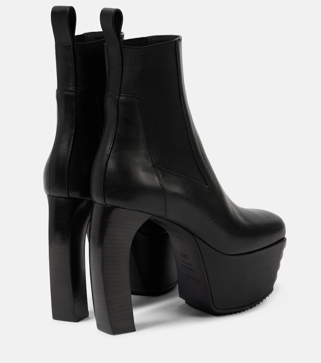 Bottines Porterville Beatle Banana en cuir | Rick Owens