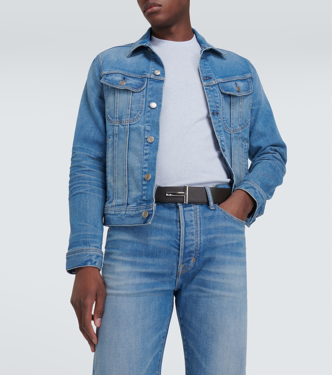 Camiseta de jersey de mezcla de algodón | Tom Ford