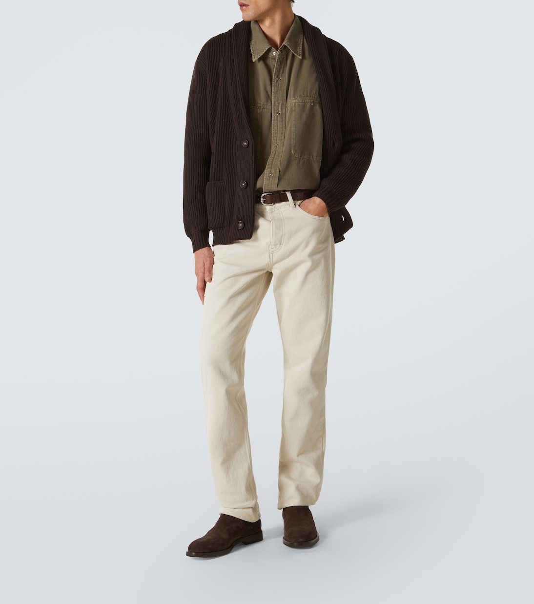 Cardigan in lana a coste | Thom Sweeney