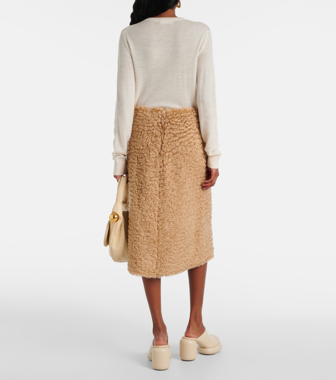Falda de mohair y algodón | Jil Sander