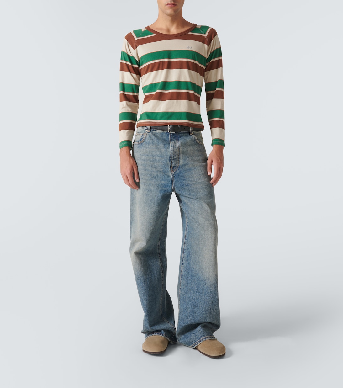 T-shirt en coton rayé | ERL