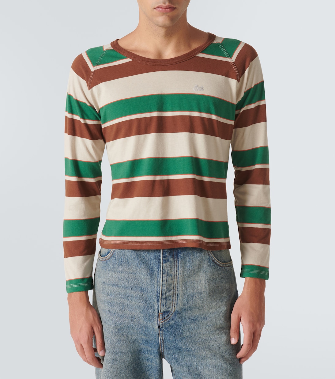 T-shirt en coton rayé | ERL