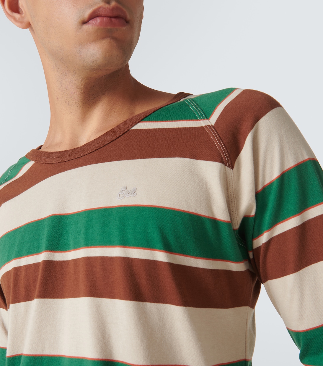 T-shirt en coton rayé | ERL