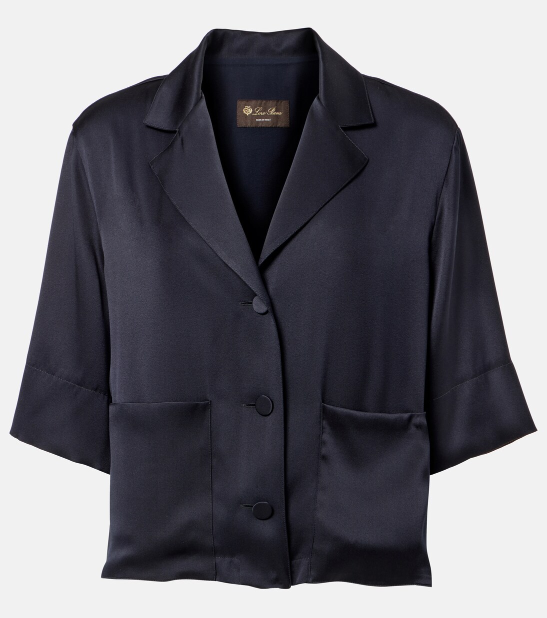 Hemd Jaime aus Seidensatin | Loro Piana