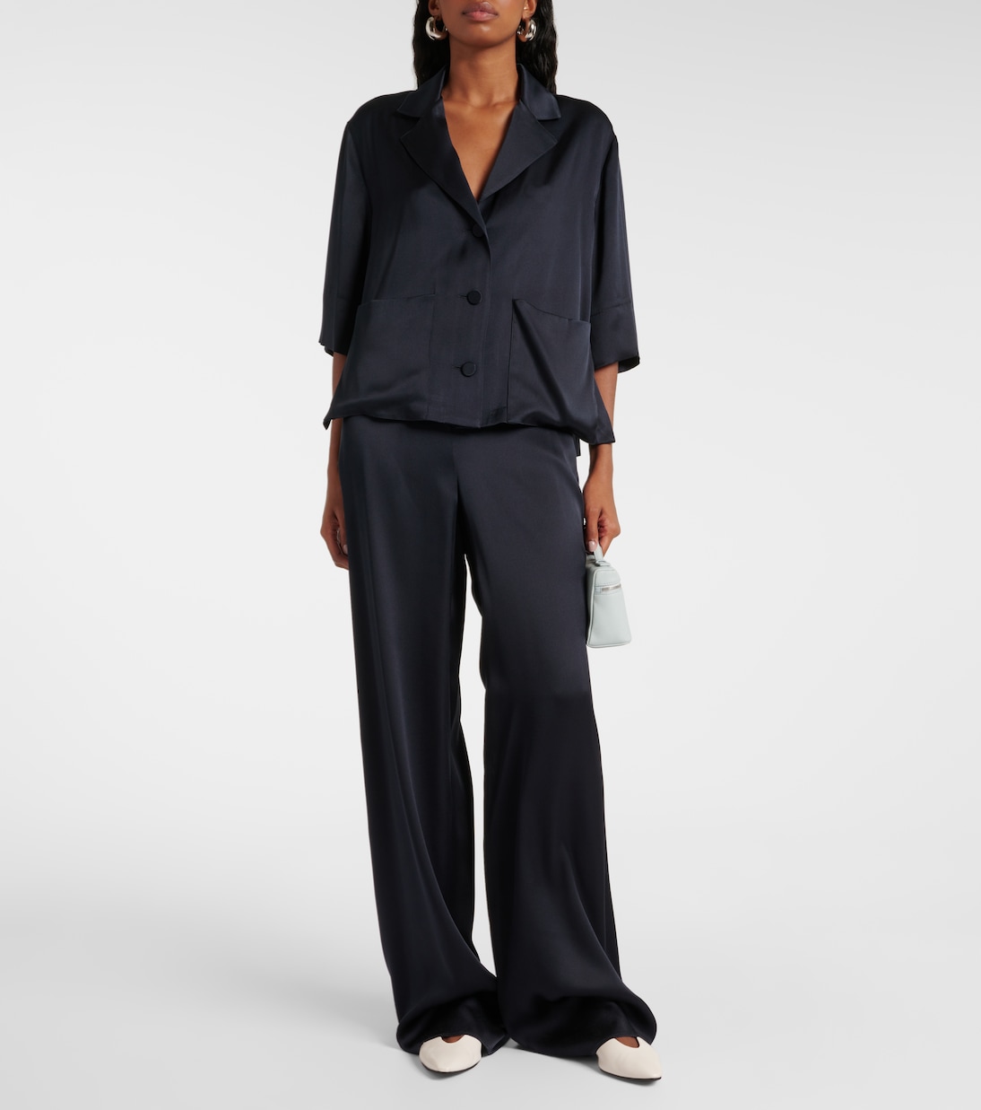 Hemd Jaime aus Seidensatin | Loro Piana