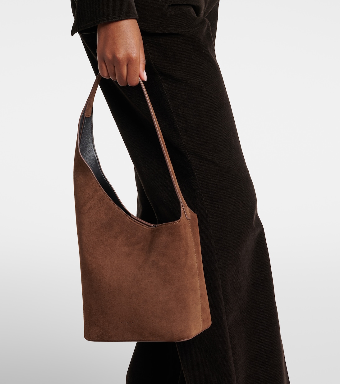 Demi Lune suede tote bag | Aesther Ekme