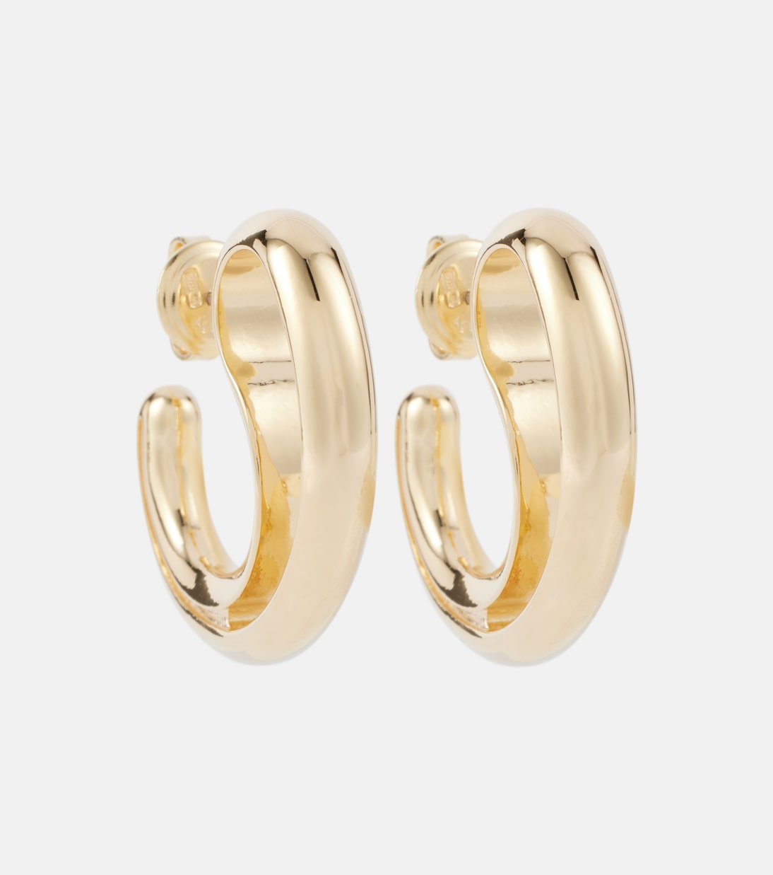 Drop 18kt gold-plated sterling silver earrings | Bottega Veneta