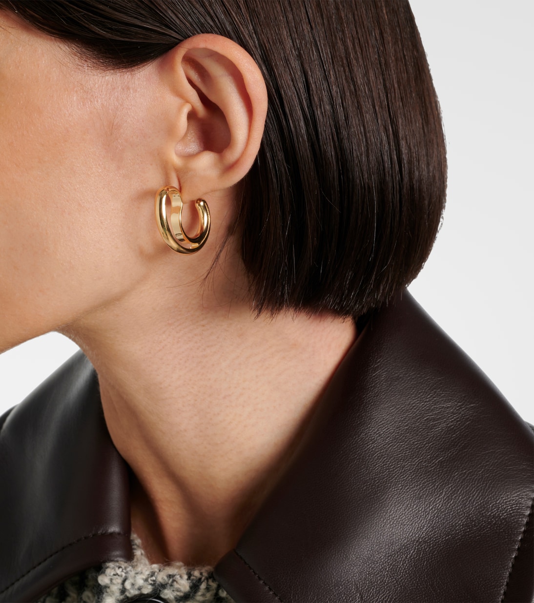 Drop 18kt gold-plated sterling silver earrings | Bottega Veneta