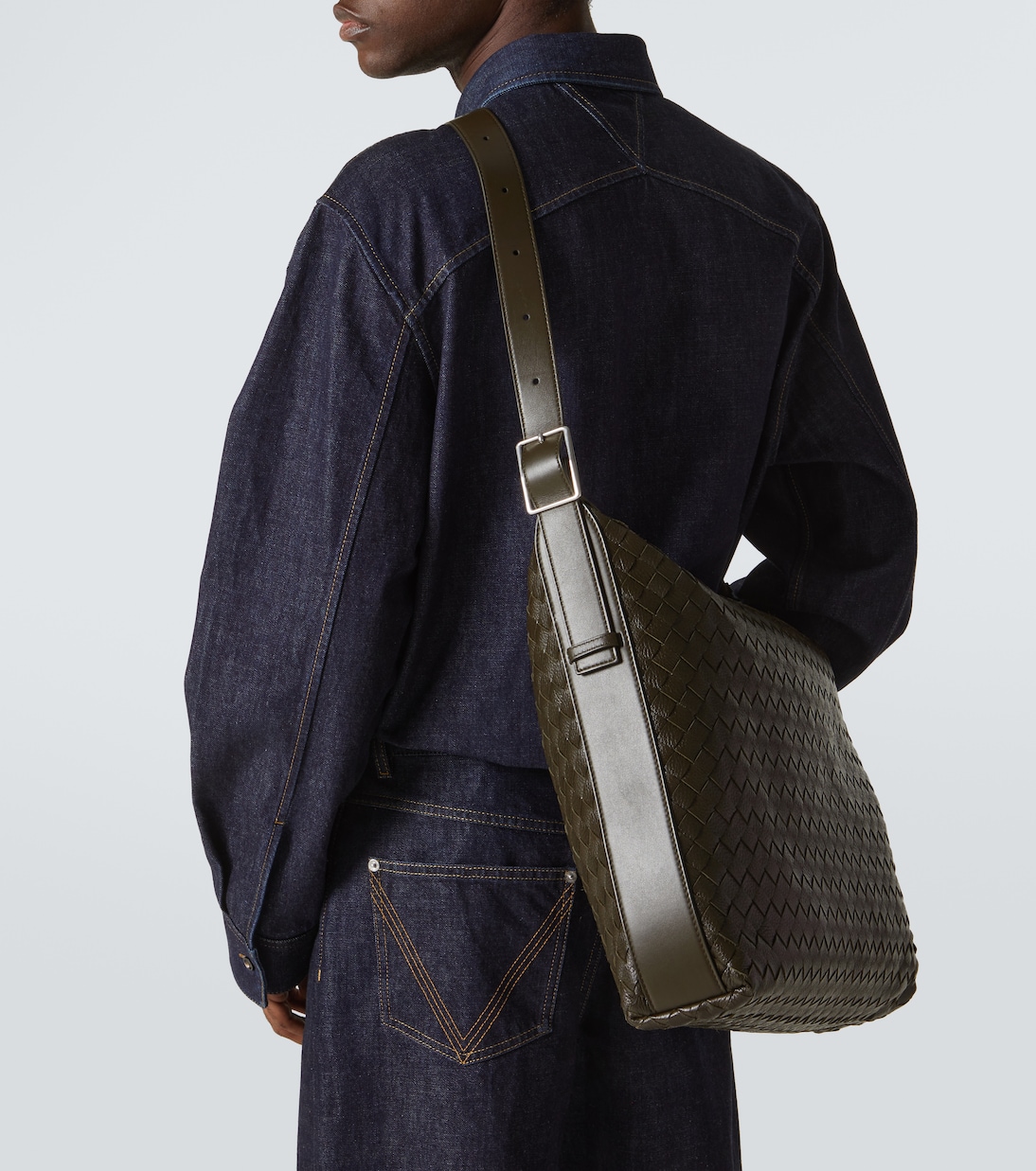 Borsa a tracolla Traveler in pelle Intreccio | Bottega Veneta